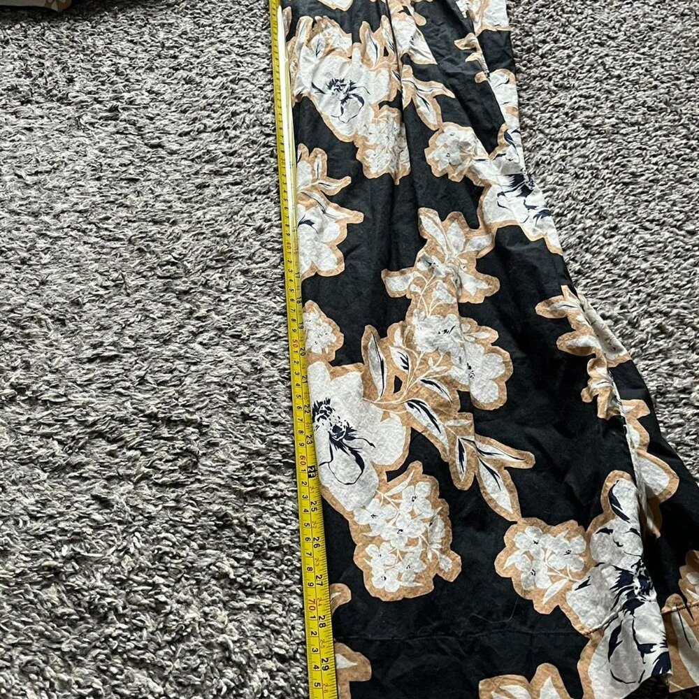 Evereve High Waisted Wide Leg Women M Boho Floral Festival Flowy Cottagecore 80s - Picture 6 of 7